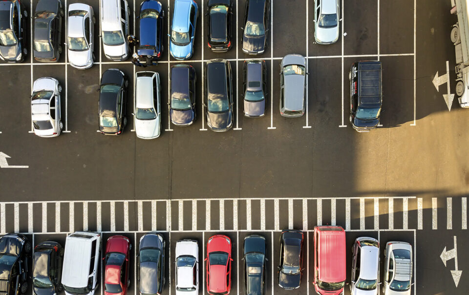cars in car park
