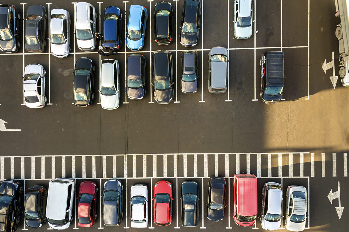 cars in car park