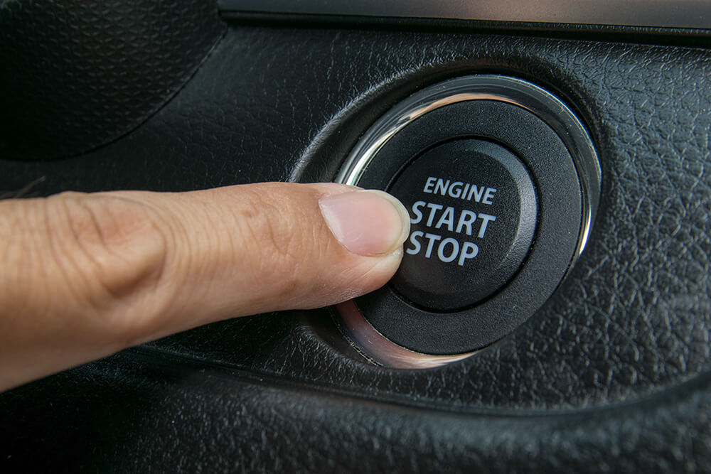 Push button start stop