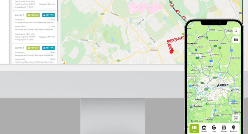 Global Telemetrics tracking page and GTE app